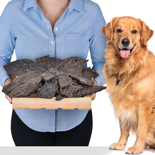 Foie de bœuf pour chien 1 kg (environ 12-16 pièces) | Naturel & séché à l'air | Sans céréales et sans gluten | Riche en protéines | Aliment complet pour tous les chiens