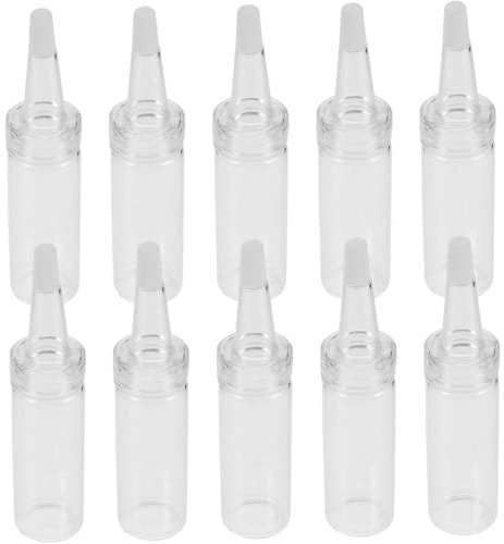 BESTonZON 10pcs Small Animal Nursing Bottles Glass Hamster Water Bottles for Sugar Gliders and Hamsters Reusable Pet Feeding Containers with Materials for Gentle Feeding Experience