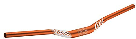 Funn Full On Manubrio per Mountain Bike con Morsetto a Barra da 35 mm e Larghezza di 785 mm, Manubrio Rialzato in Lega Resistente e Leggera per MTB e Bicicletta da BMX (Rialzo di 30 mm, Arancione)