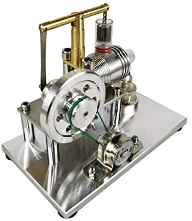 Physical Model of Stirling Engine Generator Small Engine External Combustion Engine steam Engine