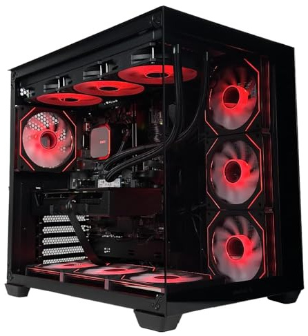 PJ DIGITAL STORE GLADIO V4 - Pc gaming ryzen 5 9600X, Rtx 5060 ti 8Gb, Ram 32Gb 6000Mhz, Ssd 1000 Gb, Dissipatore Liquido 360mm, Windows 11 pro, PC desktop gaming, fino a 5.30Ghz