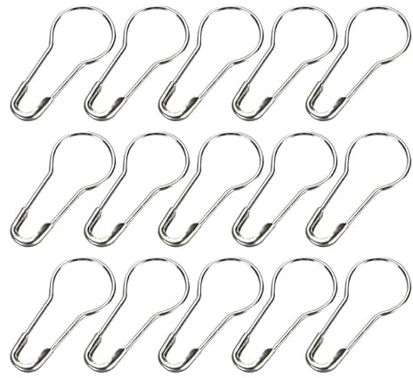 DOITOOL 1000 Piezas Alfileres De Seguridad Plata - Imperdibles De Bombilla Sin Bobina - Broche De Seguridad para Ropa Bebé - Marcadores De Punto Costura Y Manualidades DIY Bricolaje