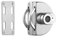 Dual Flush Plate,For Actuation Plate 30 For Flush Actuation In Cisterns For Dual Flushing,White(Single door)