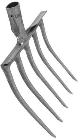 YARNOW Forcella Per Aratura in Acciaio Rastrello Per Lettiera Testa Di Ricambio Per Per Letame Per Lettiera Sostituzione Del Manico Attrezzi Per Manutenzione Rastrello Per Aratura Denti a