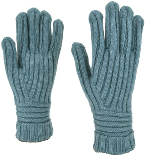styleBREAKER Stickhandskar för kvinnor med ribbmönster | mjuka enfärgade finstickade handskar | elastiska, bekväma och varma | finns i många färger, Bensin, One size