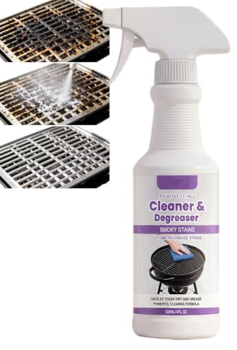 Grill Degreaser For Outdoor Grill, Heavy Duty Degreaser For Burnt Food & Stubborn Grease, Powerful No-Scrub Oven &Kitchen Cleaner For Grills, Fast-Acting Grill Cleaner And Degreaser (1pcs)