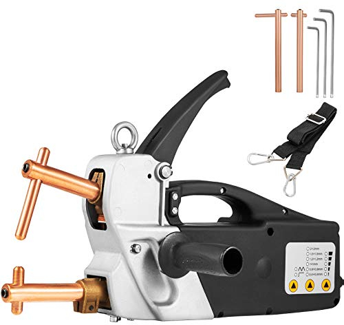 VEVOR Soudeuse par Point Électrique 400V, Pistolet de Soudure Plastique Portable avec Pointes Remplaçables 120mm, Machine de soudage par points Épaisseur de Soudure Max. 2,0+2,0mm