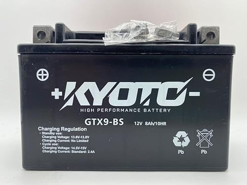 Kyoto battery GTX9-BS | Batteria di ricambio da moto per Suzuki GSR 600 2006-2010