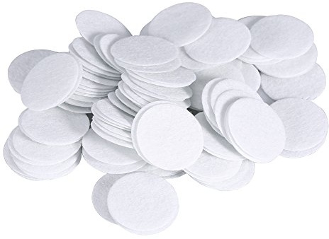 Filtros de Microdermoabrasión, 100 Piezas Filtro de Algodón Profesional Almohadillas de Filtros de Dermoabrasión de Diamante Redondo, Almohadilla de Filtro de Terapia Facial Al Vacío para(25mm)