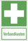 Aufkleber Rettungszeichen „Erste Hilfe“ Hinweis Symbol Folie nach ISO 7010 (E003) (E013) | Variante wählbar Made in Germany, Größen Name: Verbandkasten | 10x15cm