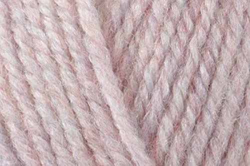 King Cole Fashion Aran Crochet Yarn, Acrylic Wool Blend Knitting Wool for Sweaters, Cardigans, Shawls - 100g Ball - Pearl (3210) - Single (1 Ball)