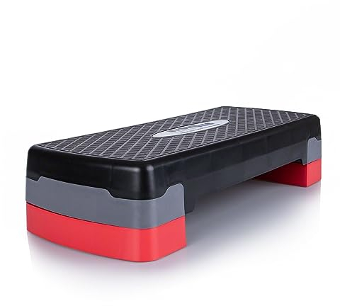 Sport-Tec Stepbrett höhenverstellbar, schwarz LxBxH 68x28x10/15 cm