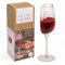 MIJOMA Media copa de vino única, 21 x 8 cm, original de 200 ml, transparente, apta para lavavajillas, ideal para los amantes del vino, aspecto cortado para un momento de disfrute único