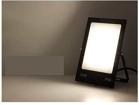 Foco LED Luz de inundación LED 50W 100W 200W reflector LED for exteriores Reflector impermeable lámpara de calle iluminación de paisaje de jardín Ambiente perfecto para fiestas(Natural 4000K,100W)