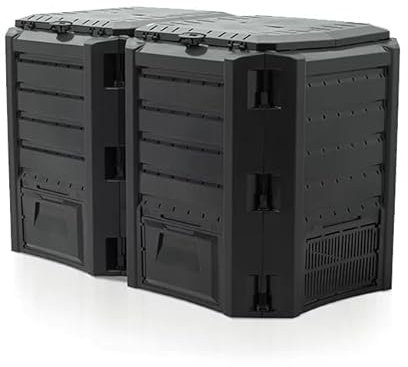 Modular Garden Composter Bin Thermal Organic Fertilizer Compost System, Multiple Models Available for Efficient Outdoor Composting (800 Litres Composter)
