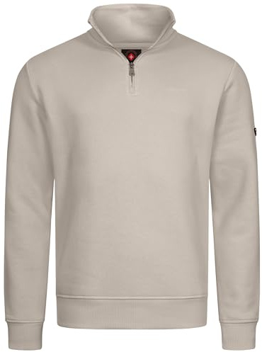 Höhenhorn Troiberg Pull pour Homme avec col zippé 1/4 Bleu 3XL Bleu 3XL