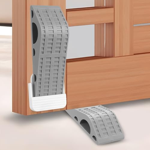 2 PcsDoor Wedges Indoors Rubber Door Stoppers, Floor Door Stops