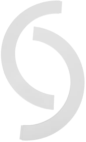 IWOWHERO Copertura Decorativa Rotonda Bianca per Tubo di Scarico in Abs, Protezione Facile da Polvere e Detriti, per Pavimenti e Progetti di Ristrutturazione
