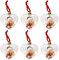 VALICLUD 6 Stücke Fotorahmen Christbaumschmuck Bilderrahmen Anhänger Herz Foto Tannenbaum Kugeln Baumschmuck Baumbehang Weihnachtsdeko Xmas Party Familie Andenken Geschenk
