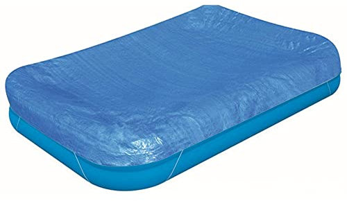 ASAB Inflatable Swimming Pool Cover Easyfit Drawstring Design Protector Cover For Paddling Pool Dust Proof UV-Resistant Anti-tear Fabric Keep Water Clean (Rectangle (305 x 183 x 25cm))