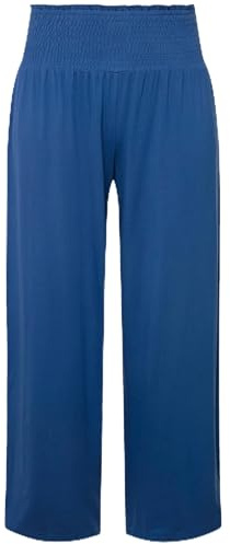 Ulla Popken dam Marlenebyxor, vida ben, bred elastisk linning 810126 Byxor