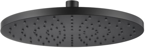 AONEON Rained Waterfall Shower Head 10-inch Large Overhead Showerhead High Flow 2.5 GPM with Adjustable Swivel Ball Joint, Matte Black SH001MB-D10