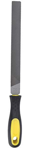 lvifloae Platthuvud stålfil 8 tum manuell metallfil grovtand metall med halkfritt ergonomiskt handtag Lämplig för fabriker byggarbetsplatser verkstäder olika slipbehov (8-inch coarse-tooth flat file