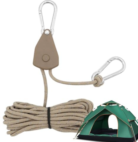 Tältsnöre, tältspännband med justeringar | rep-camping spännlina för