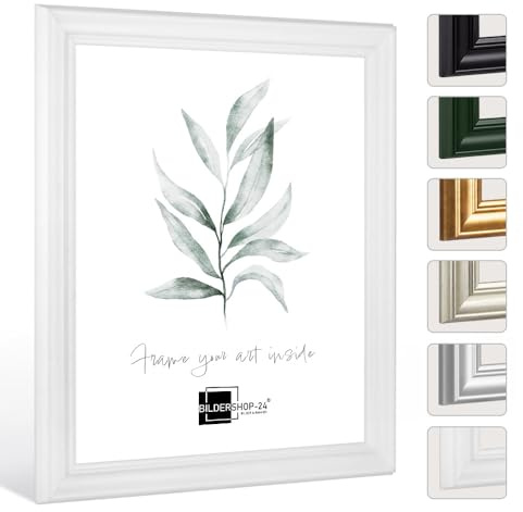 Bildershop-24 Cornice portafoto ATHEN bianco (opaco) 50x100cm, cornice barocca