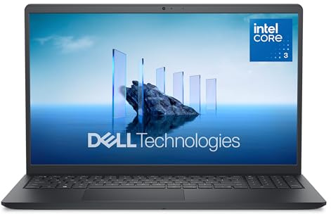 Dell 15 Laptop DC15250-15.6-inch FHD 120Hz Display, Intel Core 3 Processor 100U, 8GB DDR4 RAM, 512GB SSD, Intel UHD Graphics, Windows 11 Home, Onsite Service - Carbon Black