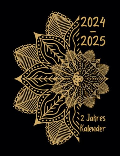 2 Jahres Kalender 2024-2025: Monatsplaner Kalender von Januar 2024 bis Dezember 2025 | 24 Monate mit Feiertagen | 1 Monat auf 2 Seiten | Organizer für die tägliche Planung Ihrer Zeit