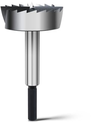 Forstnerbohrer 75mm für Holz, Forstner Bits durchmesser 75mm, Länge 150mm mit 12mm Sechskant Schaft