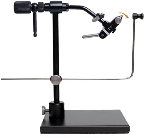 Ussuris Rotary Fly Tying Set Vise Tool, Fishing Fly Tieing Tools, Lure Making Accessories(Black)