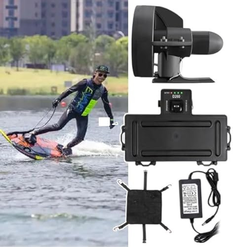 Hoiaost Tabla Surf Eléctrica Motorizada, Velocidad: 4-5 Km/H, Aleta Surf Y Sup, Aleta Eléctrica A Batería, Motor para Tabla Surf Remo, para Kayak, Pesca, Barco, Paquete Propulsión Subacuática
