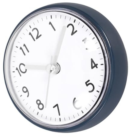 EPIGEIST Orologio Da Parete Con Ventosa Orologio Da Bagno Antiappannamento e Doccia Per Ambienti Umidi Design Creativo e Chic Senza Batteria