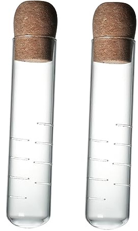 Luxshiny Colador De Té y Tubo Colador De Té Transparente 2 Piezas De Vidrio Filtro Fino Material Resistente Corcho Para Uso Doméstico y Restaurantero