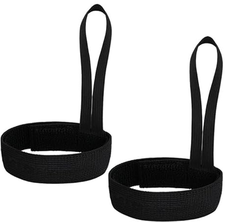 Set med 4 skidhandskar, fästen, snowboardhandskar, anti-förlust, justerbar säkerhetsrem för skidåkning, snowboard, vintersport, praktiskt tillbehör för barn och vuxna