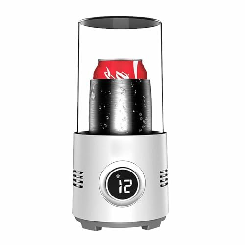 Raffreddatore portatile per bottiglie singole, refrigeratore elettrico compatto per vino e birra per casa, viaggi e feste (leggero e raffreddamento rapido)