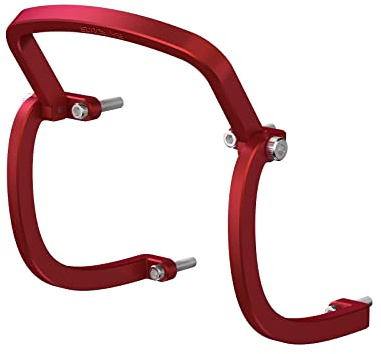 Stötfångarskydd i aluminiumlegering for DJI FPV Combo Drone Gimbal Camera Toppskydd Stång Skyddsstång Antikollisionstillbehör Lätt att reparera(Rosso)