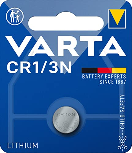 VARTA Batteries Electronics CR1/3N Lithium button cell 3V battery 1-pack, Button cells in original blister pack of 1