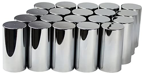 KASONG 33mm Chrome ABS Plastic Cylindrical Screw on Lug Nut Covers Caps for Semi Truck (20)