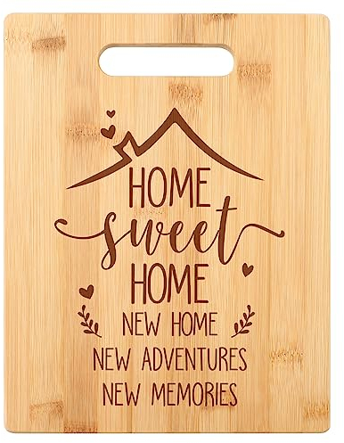 Tulolvae New Home Gifts, Bamboo Chopping Board Decoration House Warming Gifts for Best Friend Couple Family, Ideas Kitchen Housewarming Gifts for New House 8.5 * 10.8 in