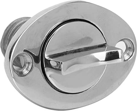 Ovaler Ablassstopfen Boote und Yachten, Rostfreier Edelstahl 316, Ablassstopfen 1 Zoll