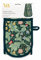 Double Oven Gloves - Organic Cotton - Artistic Leicester Wallpaper Floral Design - Stylish Kitchenware