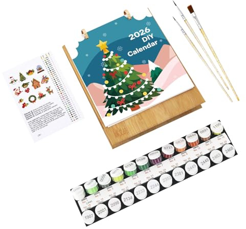 Calendario de Navidad | Calendario de Adviento 2026 veces calendario de mesa | Planificador creativo para profesores, adolescentes, niños, hogar, familia, escuela