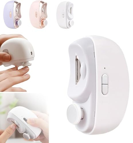 Coupe-ongles électrique pour les seniors, 2026 coupe-ongles, coupe-ongles électrique automatique 3-en-1 avec fonction de polissage, coupe-ongles électrique pour les personnes âgées, les bébés, les