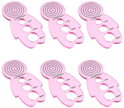 SEWACC Bobinadora de Papel 6piezas Diseño Ergonómico y Bordes Curvos, Herramienta de Quilling de Plástico para Manualidades DIY y Hacer Tarjetas