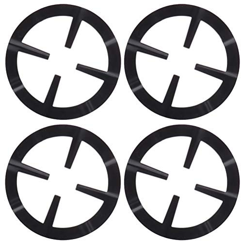 Yardwe 4 Stücke Gasherd Aufsatz Wok Ring Gasherdkreuz Gasherdaufsatz Gas Kreuz Topfträger Gaskocher Gitter Aufsatzring für Espressokocher Kaffeekocher Backofen Küche