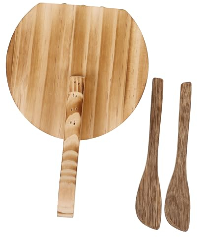 Happyyami Pressa per Tortilla in Legno Pressa per Tortillera Messicana Multifunzionale Creatore Gnocchi Pressa per Shaper con Pressa per Baozi Pressa per Pasta Pierogi