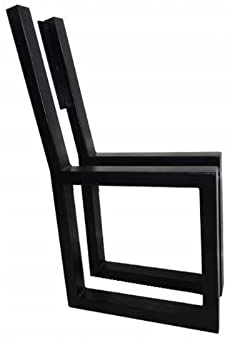 QLS Bankbeine Bankgestell Gartenbank Bankfüße Beine aus Stahl DIY schwarz 2 Stück (London)